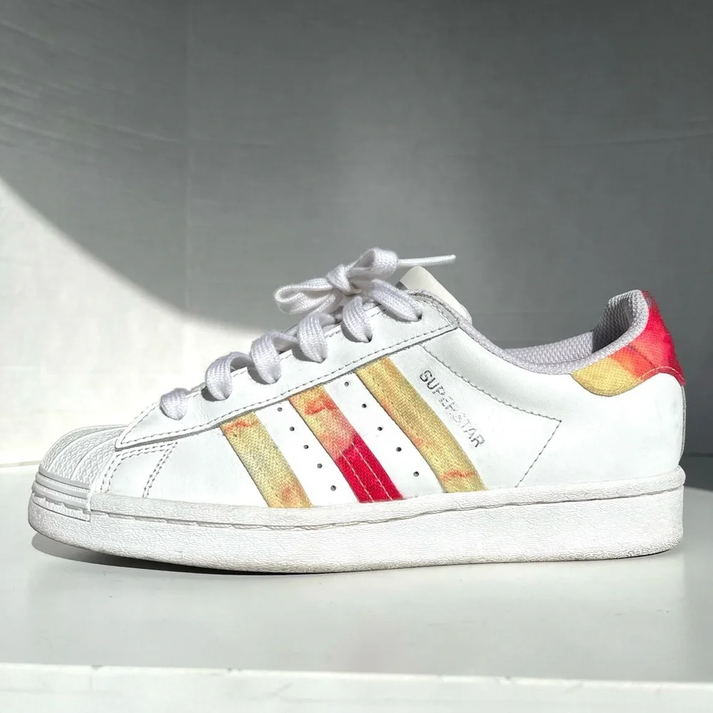 Adidas Superstar White Dreamy Color Pop Shoes - Picture 6 of 11